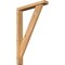 Ekena Millwork Traditional Block Smooth Bracket w/ Offset Brace, Western Red Cedar, 3 1/2"W x 20"D x 32"H BKT0402X20X32TRA05SWR - alternate 1